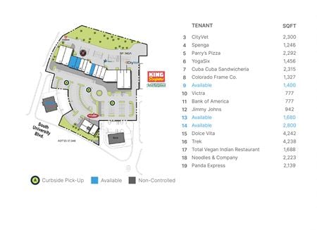 Preview of Retail space for Rent at Highlands Ranch Pkwy & University Blvd