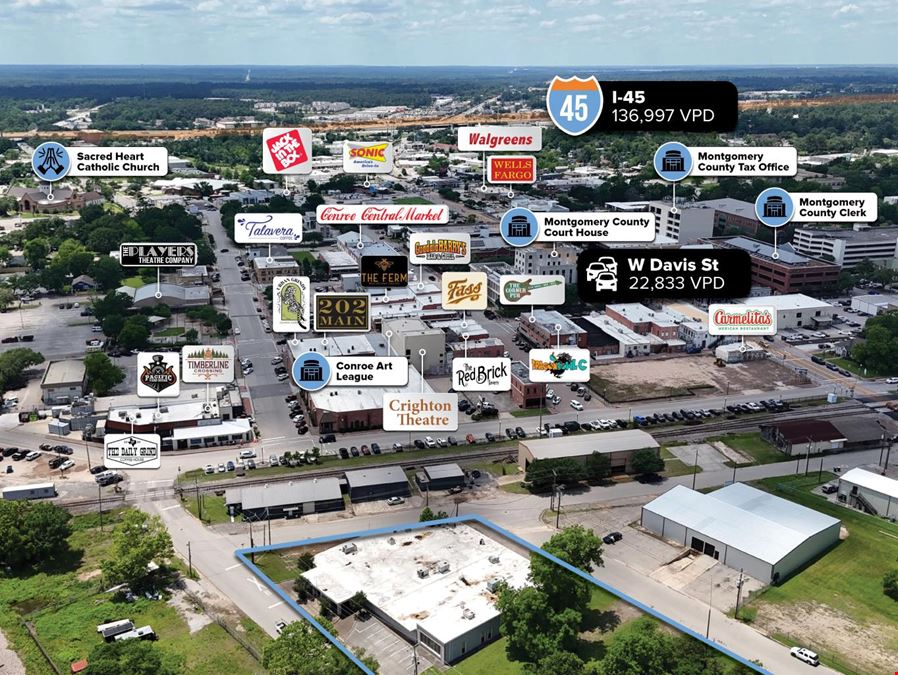 Former Conroe Courier Building | 15,605 Square Feet | Houston MSA