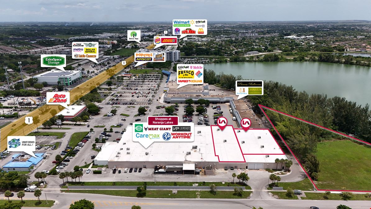 Shoppes at Naranja Lakes Junior Box Retail Space on US 1