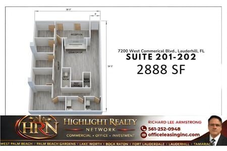 Preview of Office space for Rent at 7200 West Commerical Blvd.