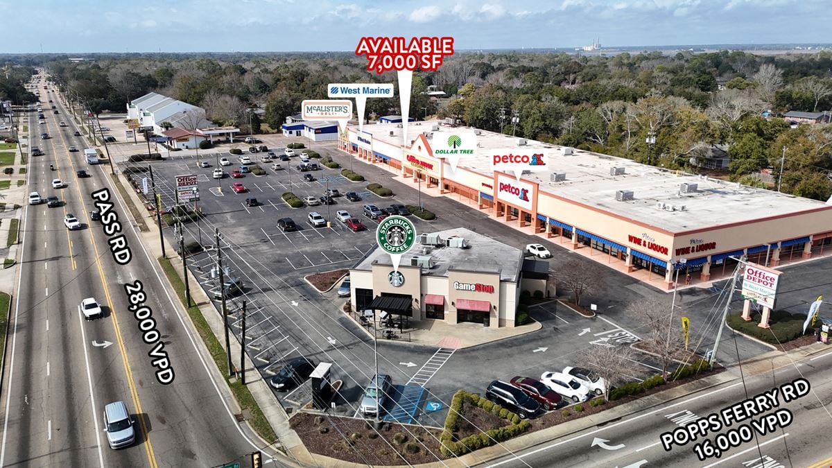 +/-7,000 SF Retail Unit in The Shoppes of Popps Ferry