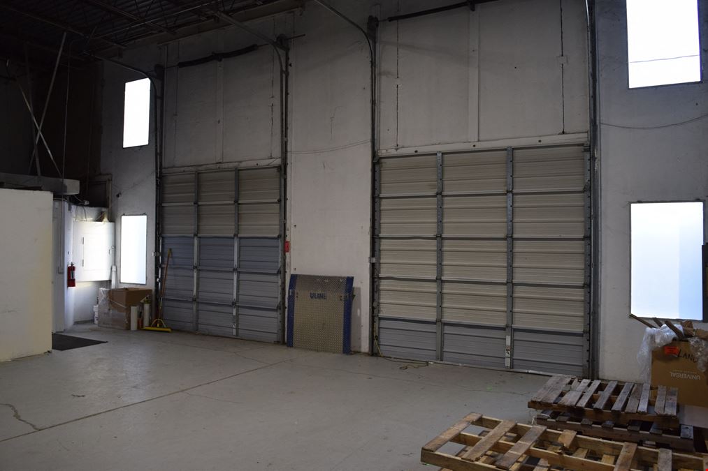 4,732 SF office/warehouse with dock high and drive in loading