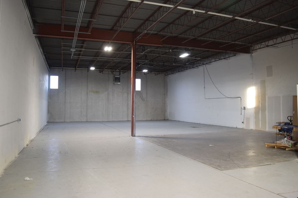 4,732 SF office/warehouse with dock high and drive in loading