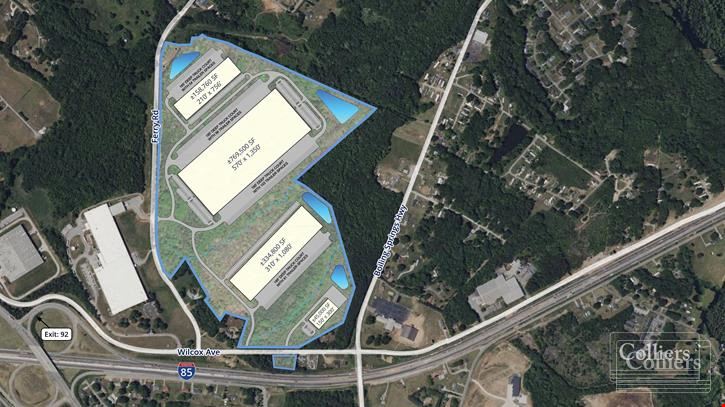 ±114 Acres Industrial Development Land in Cherokee County
