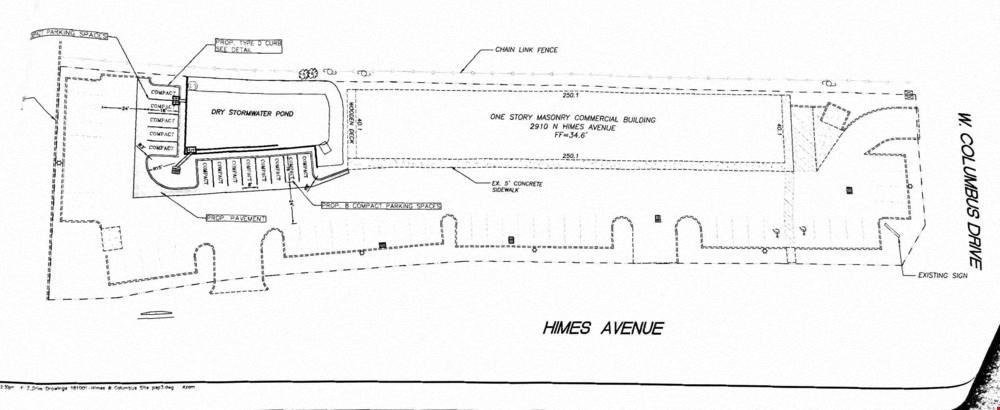 Himes and Columbus Retail - Hard Corner Lighted Intersection