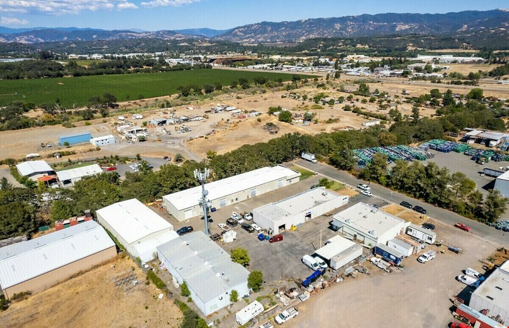 Industrial Buildings Near the Highway