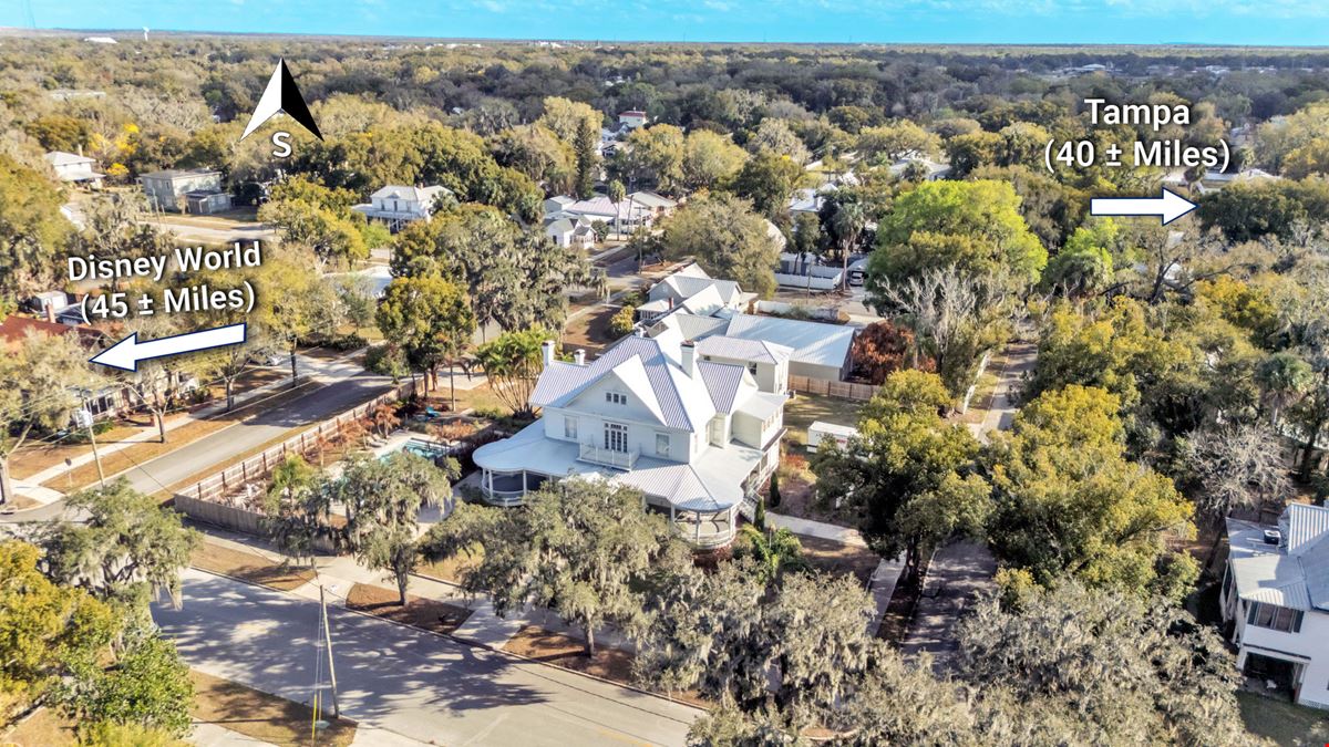Historic Downtown Bartow Estate Commercial or Residential - 3 Buildings, 1 Parcel on .73 Acres