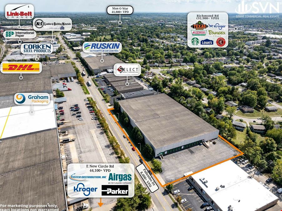 86,400 Square Feet of Stand Alone Warehouse Space in Lexington, KY