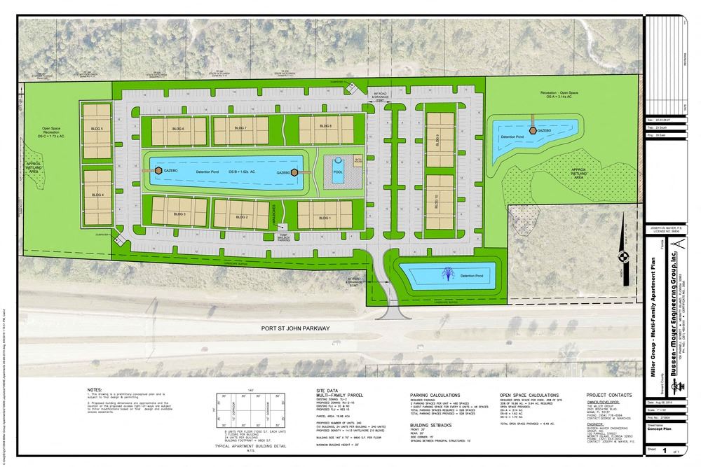 Port St. John and Grissom Parkway - 300-Unit Multi-Family Site