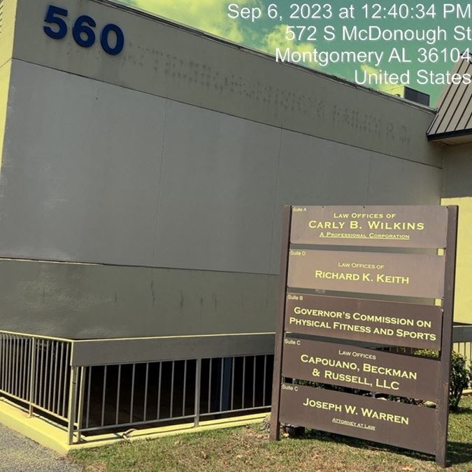 580 S. McDonough St. Office with 24 Covered Parking Spaces