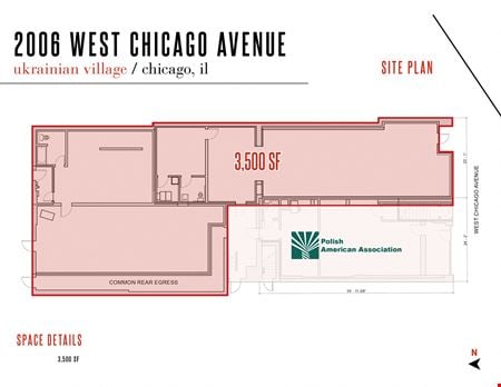Preview of Retail space for Rent at 2006 West Chicago Avenue