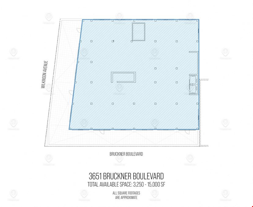 3,250 - 15,000 SF | 3651 Bruckner Boulevard | Prime Office Space With 14-Foot Ceilings For Lease