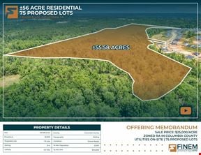 ±56 AC | 75 Proposed SFH Lots