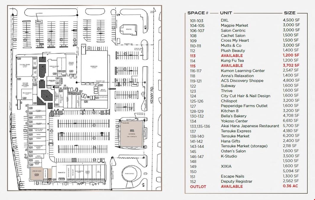 Kenny Center – Existing 4,902 SF