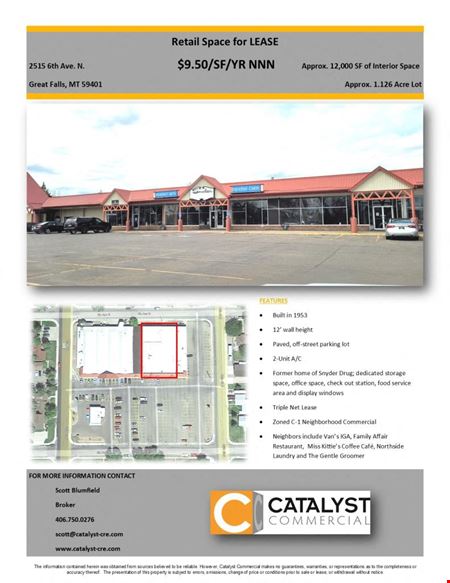 Preview of commercial space at 2515 6th Ave N Great Falls MT 59401