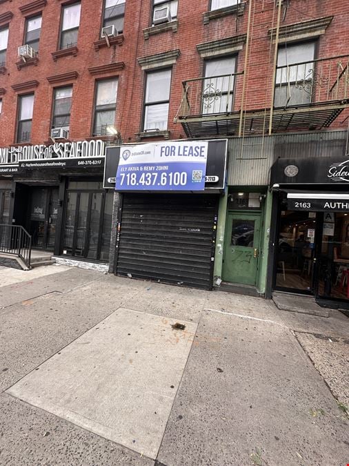 1,000 SF | 2163 2nd Avenue | Retail Space for Lease
