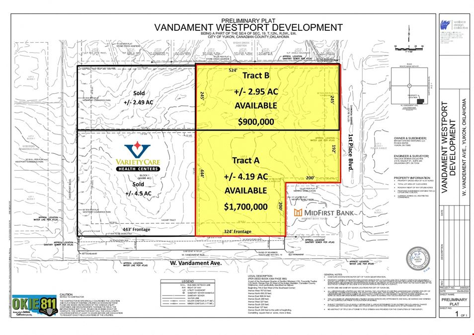 Vandament Ave. and 1st Place Blvd. - 7.13 AC Development Land