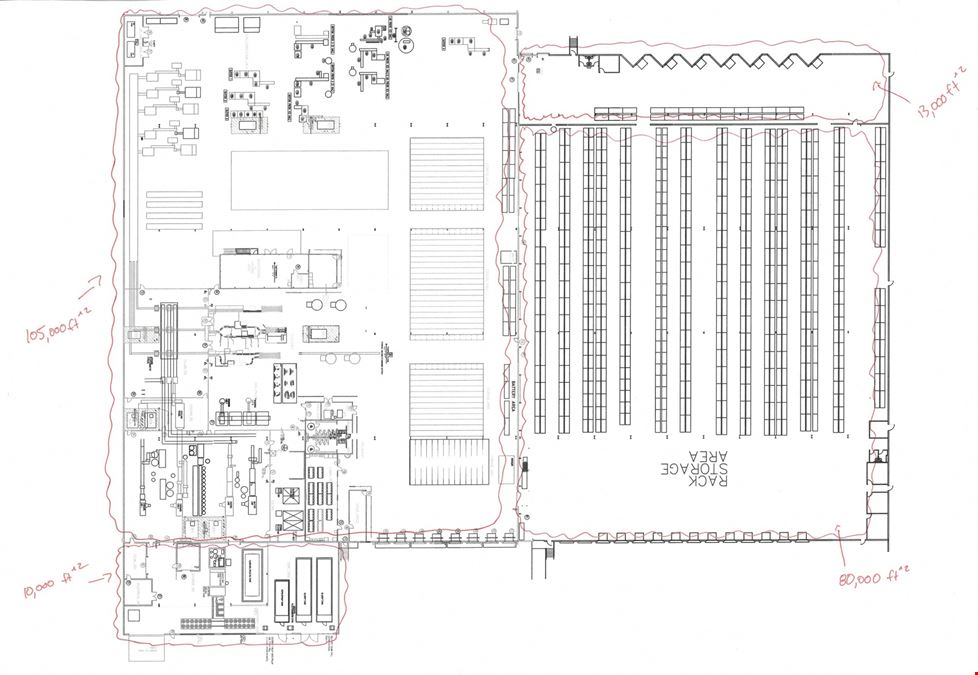 80,000 SF, A/C, 12 docks