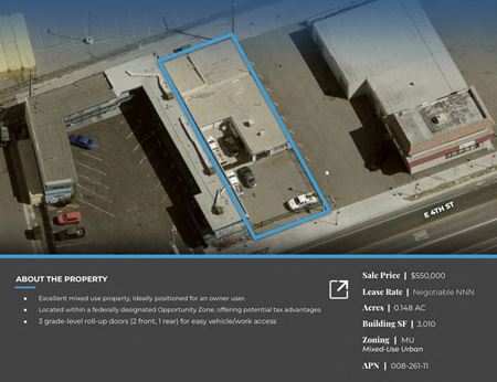 Preview of Retail space for Sale at 1125 E 4th St