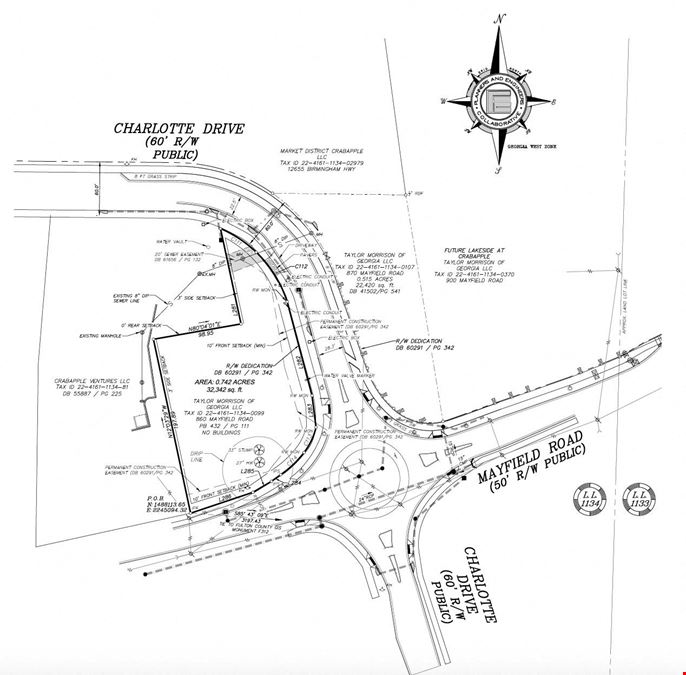0.742 AC Prime Commercial Lot in Milton