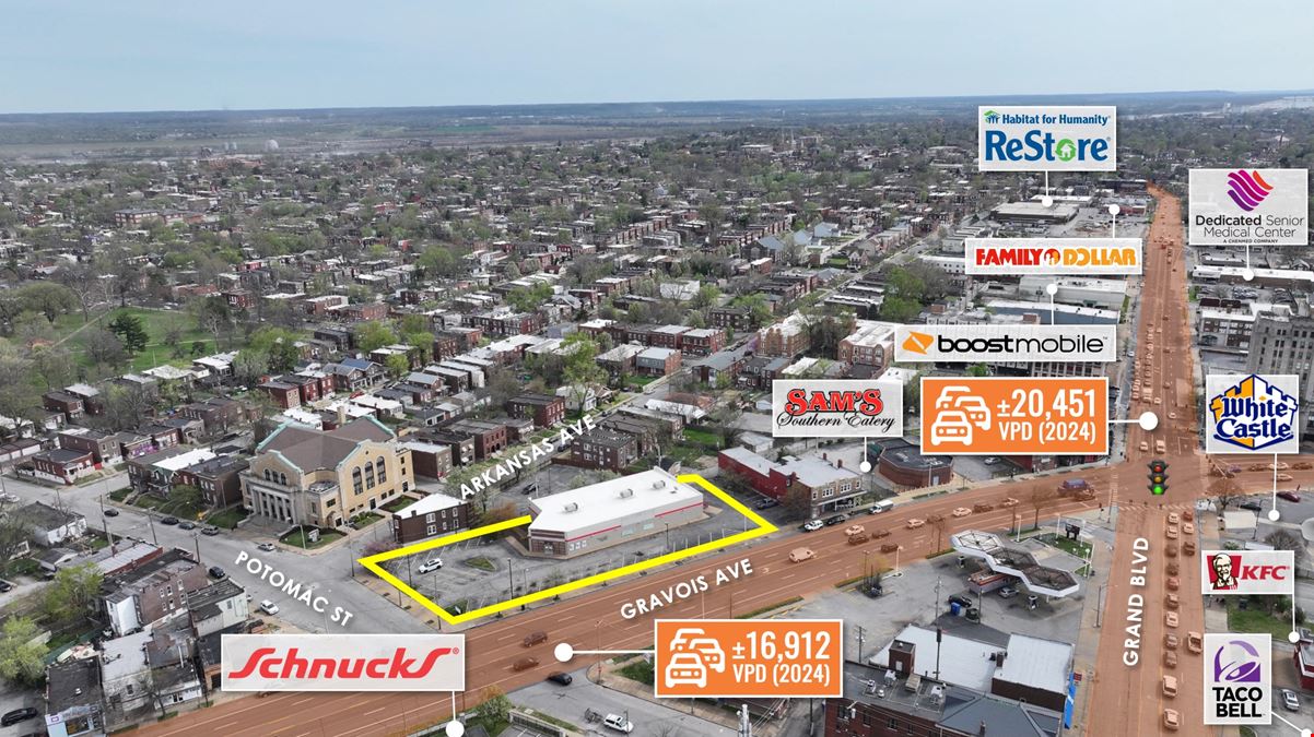 REIT Sale | Former Advance Auto Parts | 16K VPD | Schnucks Shadow