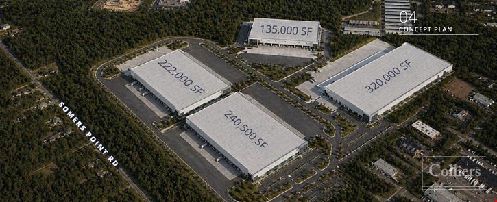 Industrial Land for Sale in Mays Landing, NJ – ±98 AC for Up to 1.35M SF Development