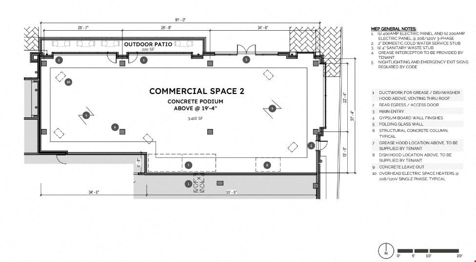 New Mixed-Use Development – Restaurant & Retail Spaces for Lease