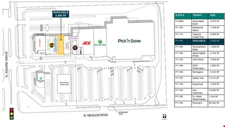 Preview of Retail space for Rent at N122 W16200 Mequon Road