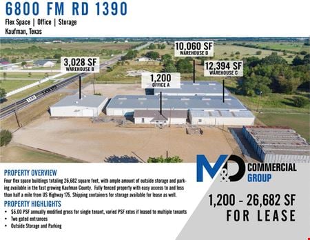 Preview of commercial space at 6800 FM 1390