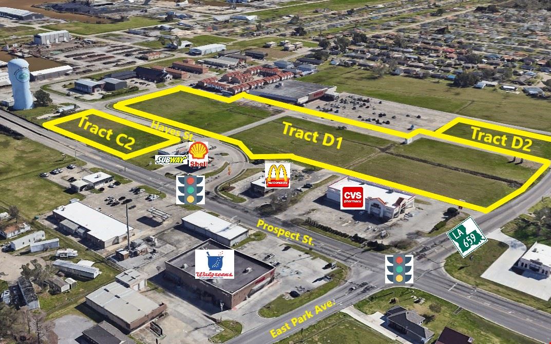 11.4 Acres of Retail Development Land in Houma