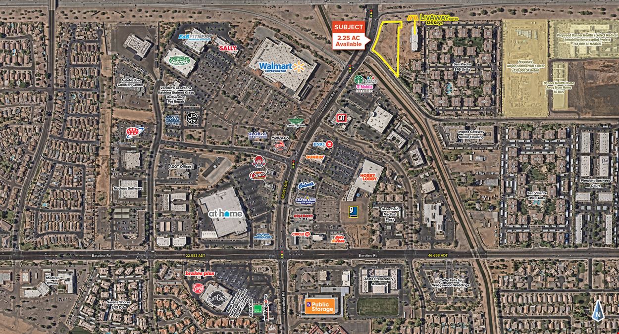 US 60 and Greenfield Rd   Land