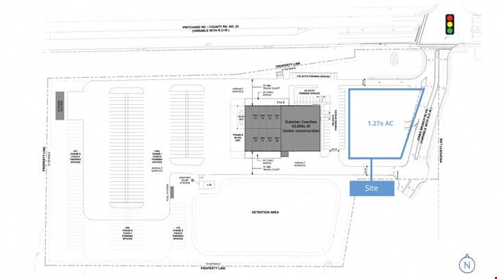 1.27± AC Parcel on  Pritchard Road at I-295