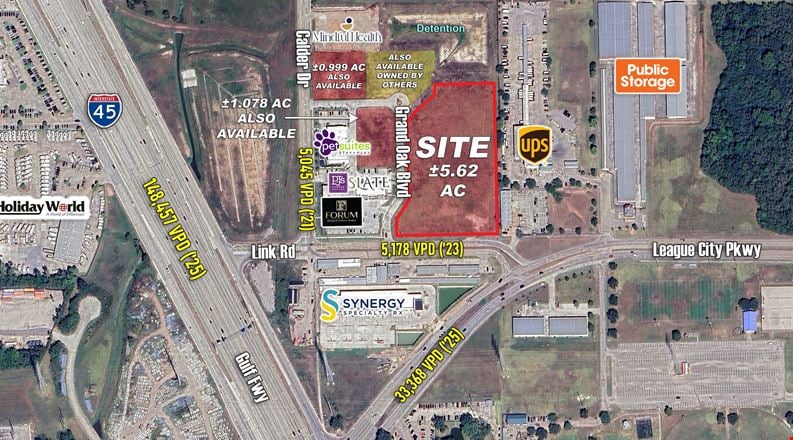 Preview of VacantLand space for Sale at 1121 Grand Oak Blvd - 5.62 Acres