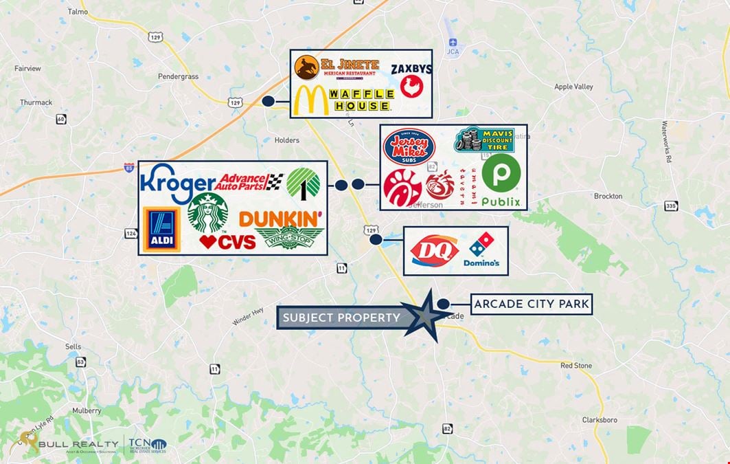 Commercial Development Opportunity | ±3.2 Acres | Arcade, GA