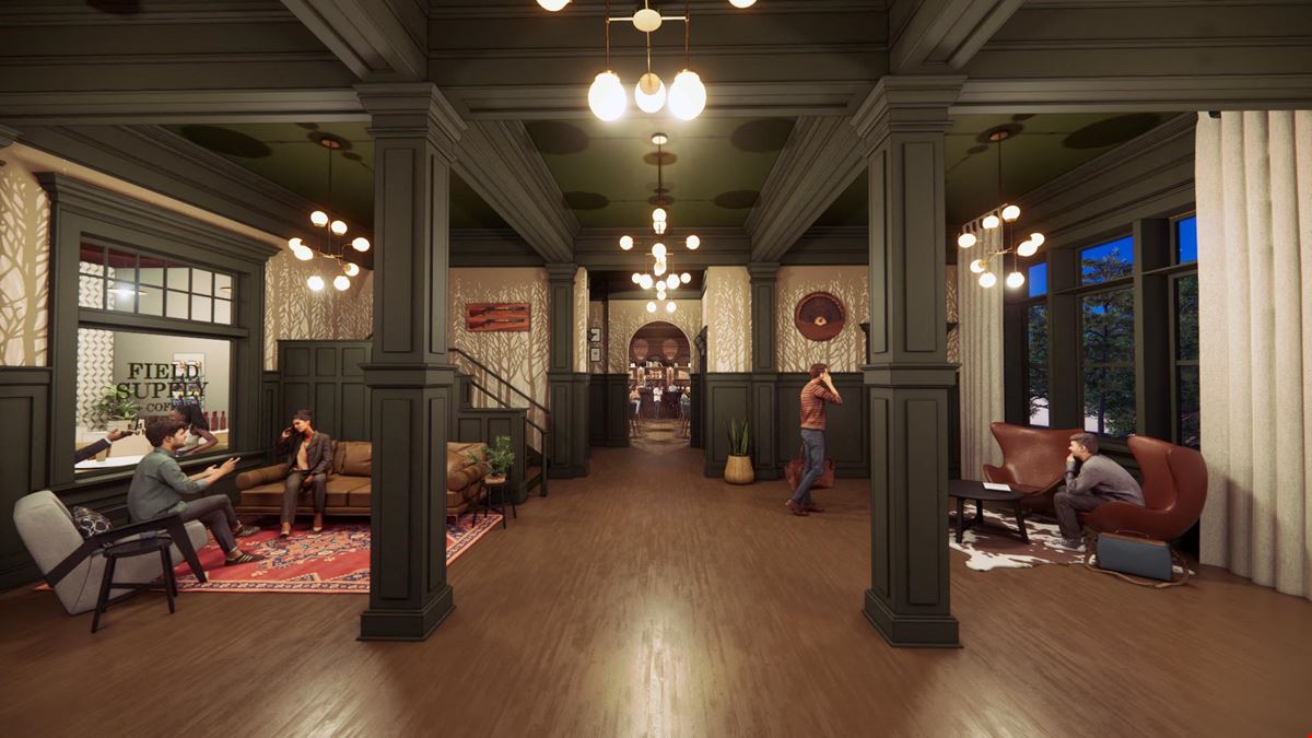 Downtown Edgefield Restaurant Space in Historic Hotel