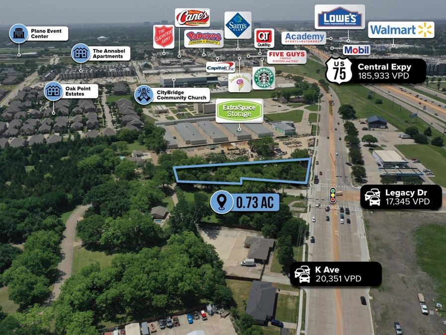 Signalized Hard Corner 0.73 AC Parcel | 37K Traffic Count | Dallas-Fort Worth MSA