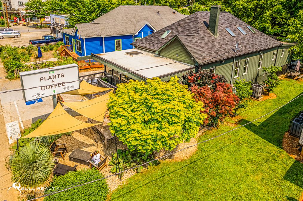 NNN Retail Investment | East Atlanta Village | 5.6% Cap Rate | The Victorian Atlanta - Plants + Coffee