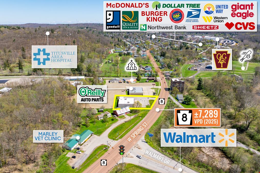 REIT Sale | Former Advance Auto Parts | Across Walmart | 7K VPD | Erie MSA