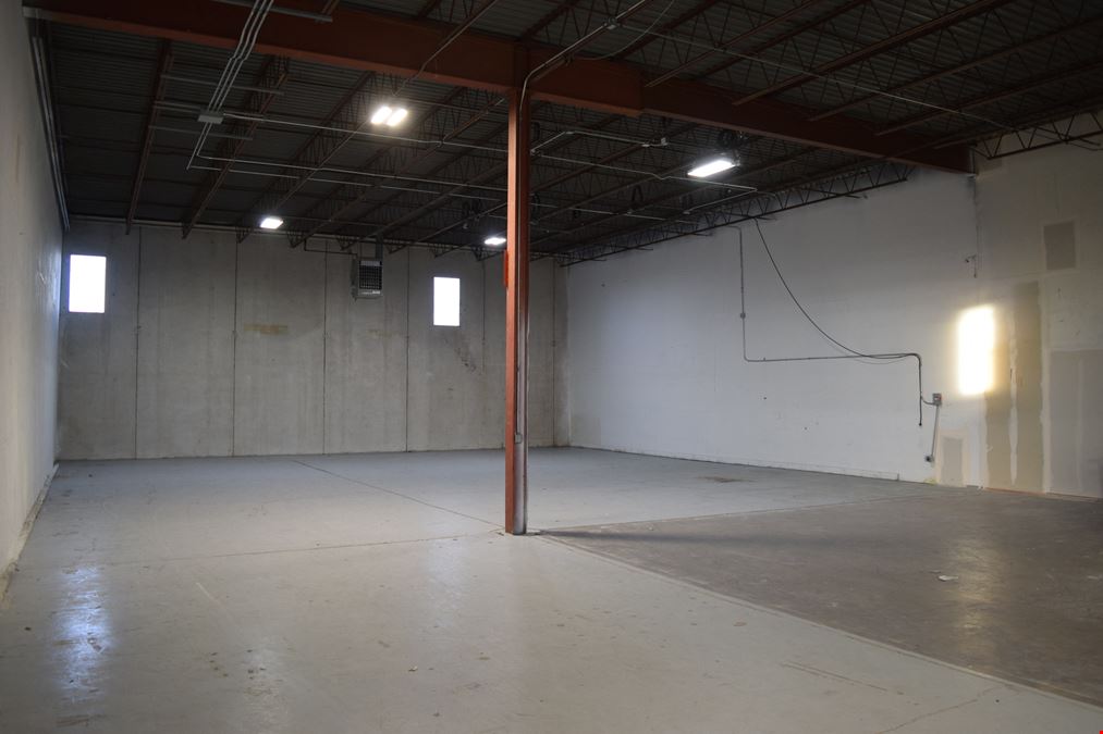 4,732 SF office/warehouse with dock high and drive in loading