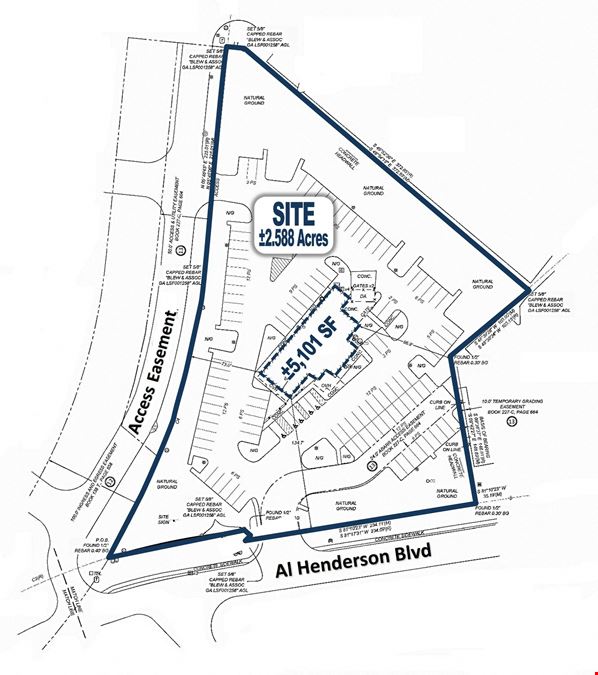 I-95 @ Exit 94: ±5,101 SF Building on ±2.588 Acres