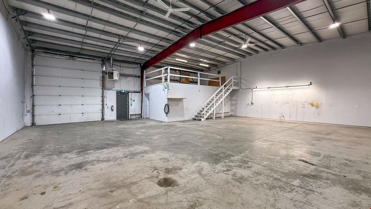 Industrial in-line unit available in Summerland