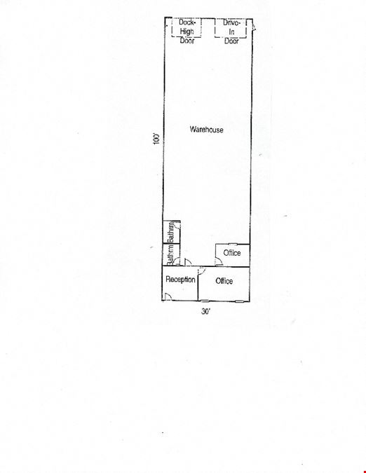 3,000 sf Industrial Office/Warehouse For Lease