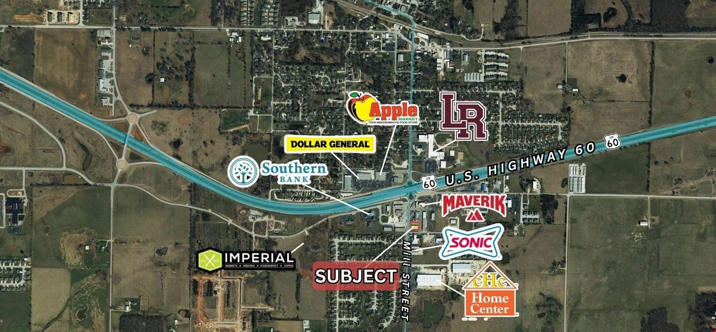 RETAIL CENTER FOR LEASE IN ROGERSVILLE