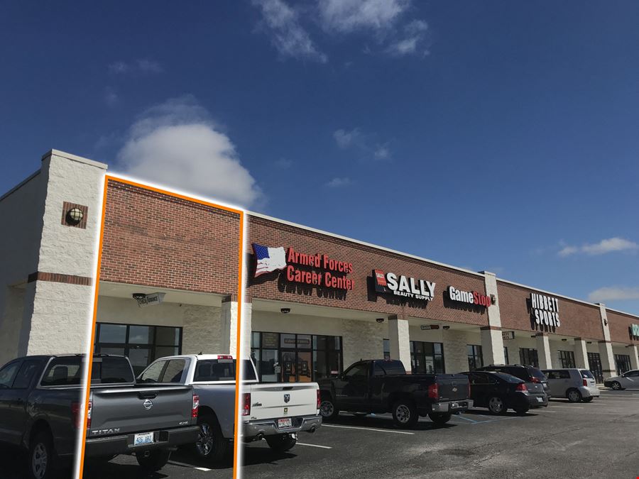 For Lease - Walmart Shadowed Strip Center End Cap