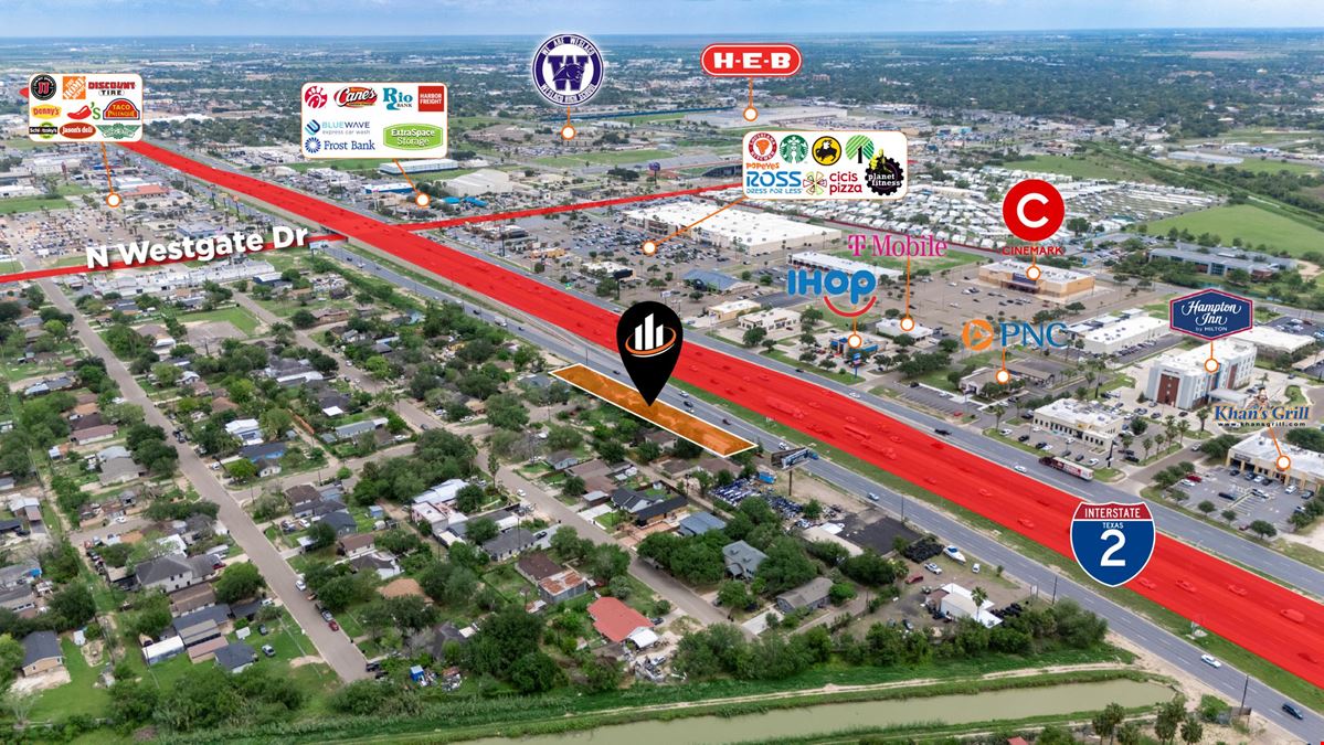 Ground & Building Lease Available | ±1.96 AC Retail Land | Weslaco, TX