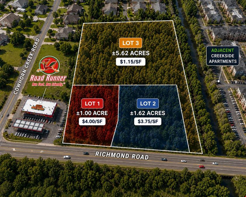 Up to ±8.03 Acres on Richmond Road