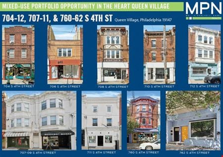 Preview of Retail space for Sale at 704-12, 707-11, & 760-62 S 4th Street