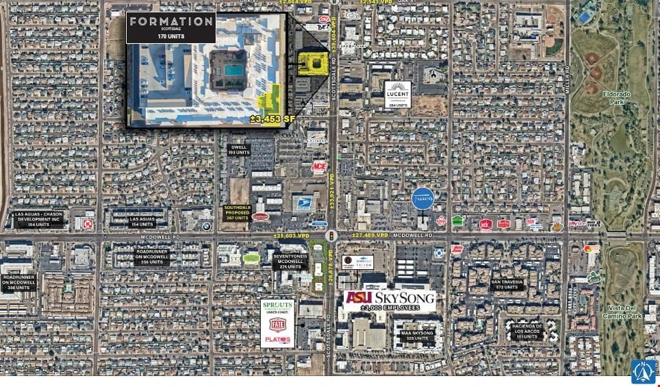 Scottsdale Rd & Oak St | SWC
