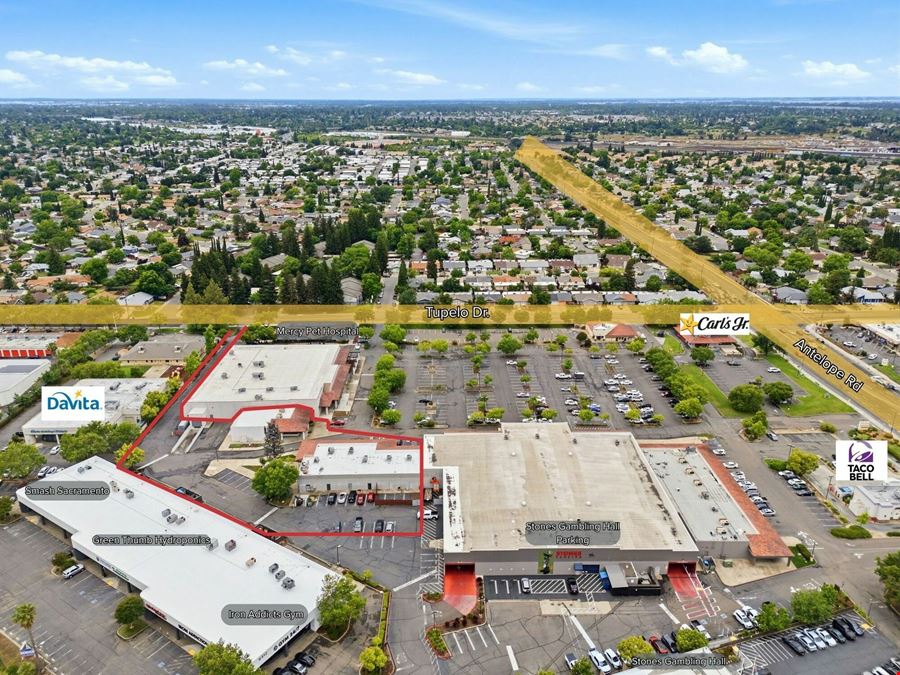 Value Add Strip Center with Cell Tower