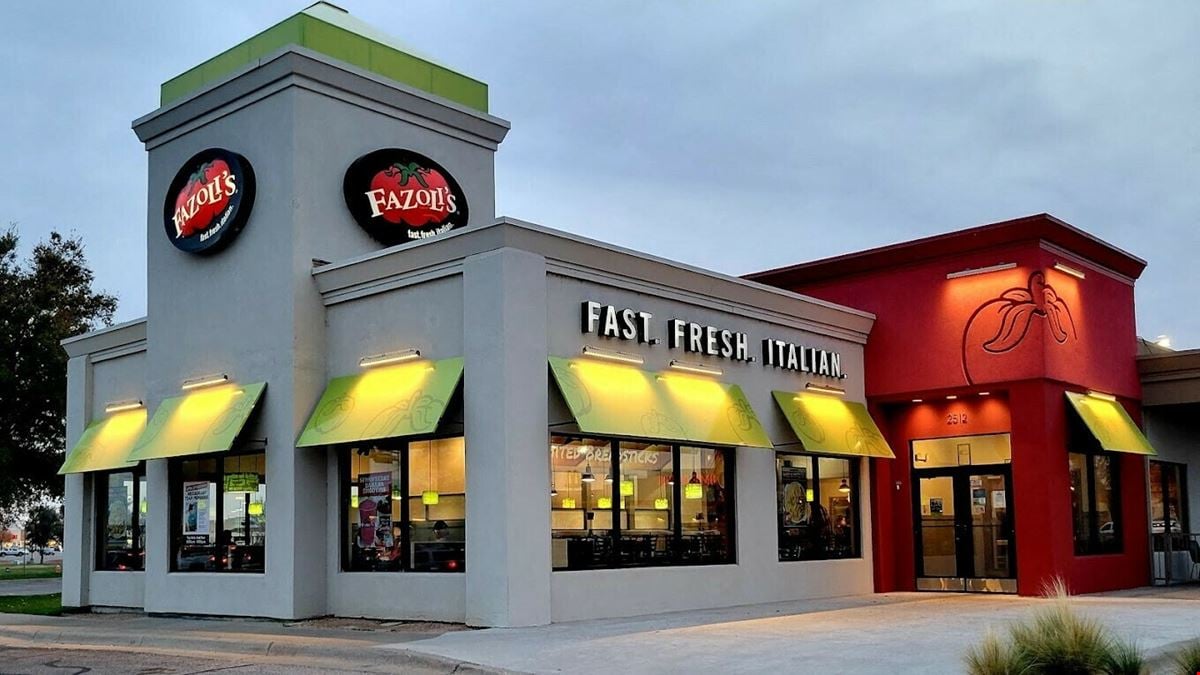 6 Fazoli’s Italian QSR/Fast Casual Franchise Business